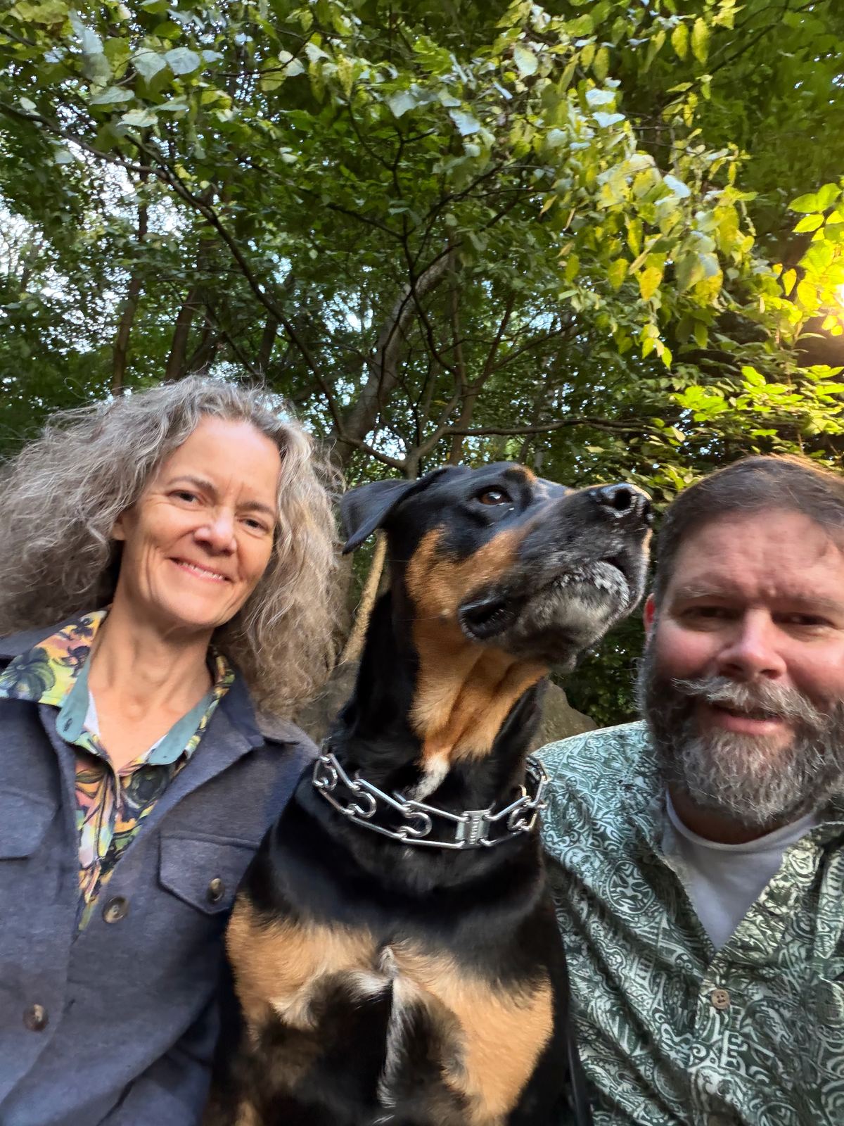 Audrey, Poppy, and I